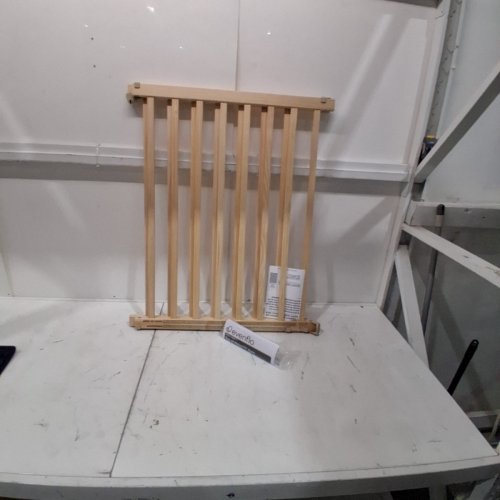 EVENFLO WALK-THRU TOP OF STAIRS EXTRA WIDE BABY & PET GATE - 32" X 30" - 48" - NATURAL WOOD BROWN (MODEL: 1050500 1050) image 2