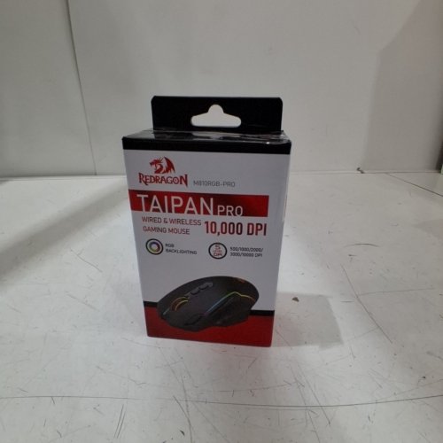 REDRAGON TAIPAN PRO WIRELESS RAPID FIRE KEY 8 MACRO BUTTONS RGB GAMING MOUSE - BLACK (MODEL: M810 PRO) image 5