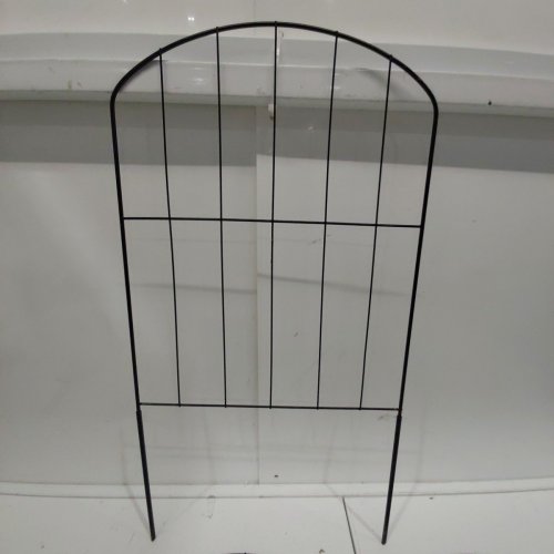 5PK BORDER STEEL YARD GARDEN FENCING SET - 13" X 24" - BLACK image 3