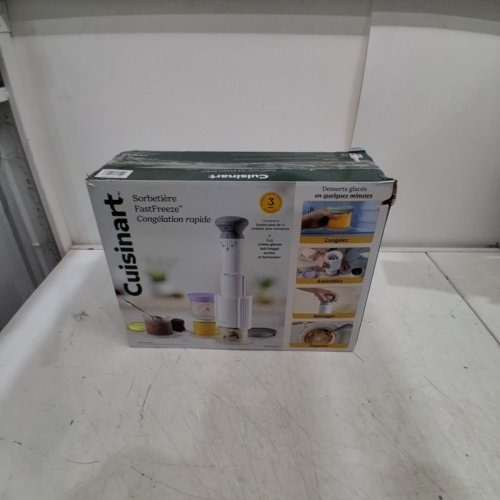 CUISINART FASTFREEZE 5-IN-1 ICE CREAM, SORBET, MILKSHAKES, SLUSHIES AND MIX-IN FROZEN DESSERT MAKER - WHITE - (MODEL:(CIM-FD20PCC) image 5