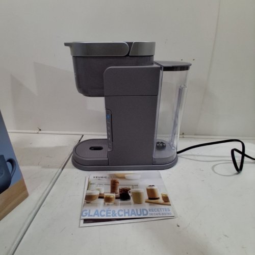 KEURIG K-SLIM + ICED K-ICED SINGLE SERVE COFFEE MAKER - ICE GREY (MODEL: K26F) image 5