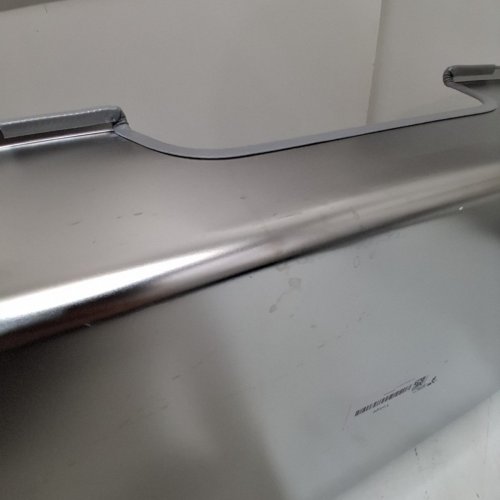 FZZOR STAINLESS STEEL CAT LITTER BOX WITH LOW ENTRY - 23.5" X 15.5" - SILVER image 3