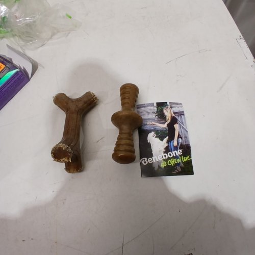 2PC DOG BENEBONE PUPPY CHEW TOY - BACON FLAVOUR image 2