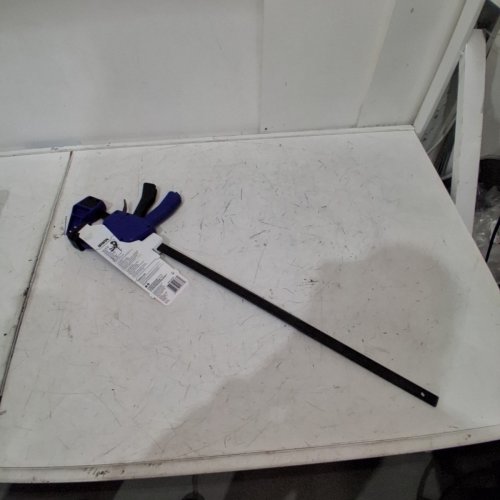 IRWIN QUICK-GRIP ONE-HANDED BAR CLAMP/SPREADER - 24" - 300LB CLAMP FORCE - BLUE/BLACK (MODEL:1964720) image 4