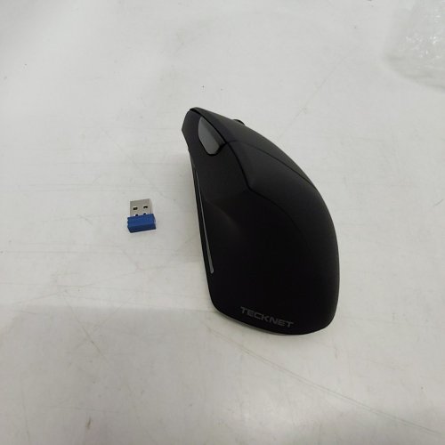 TECKNET RECHARGABLE WIRELESS ERGONOMIC BLUETOOTH VERTICAL MOUSE - BLACK - (MODEL:TK-MS007) image 2