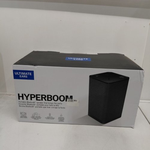 ULTIMATE EARS HYPERBOOM PORTABLE & HOME WIRELESS BLUETOOTH SPEAKER, LOUD SPEAKER, BIG BASS, WATER RESISTANT IPX4, 150 FT RANGE – BLACK image 2