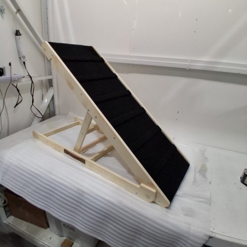 WOODEN ADJUSTABLE 6-STEP DOG RAMP WITH NON-SLIP MAT - NATURAL image 2
