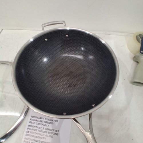 HENCKELS PARADIGM HYBRID CERAMIC NON-STICK TRI-PLY CLAD WOK WITH GLASS LID - 12" (MODEL:1883276) image 5