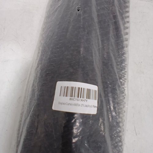 2PK FIREPLACE MESH SCREEN CURTAIN -24" X 20" - BLACK image 3
