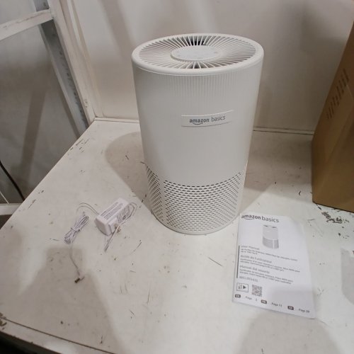 AMAZON BASICS 3-SPEED CARBON ACTIVATED AIR PURIFIER - 24V - WHITE - (MODEL: AC2224A) image 3