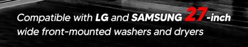 3PC WASHER/DRYER STACKING KIT - 27" WASHERS AND DRYERS - SILVER (MODEL: KSTK1) image 2