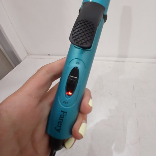FARERY MINI PRO TRAVEL CURLING IRON - 1" - 3 HEAT LEVELS - BLUE & BLACK (MODEL: FA025MT) image 4