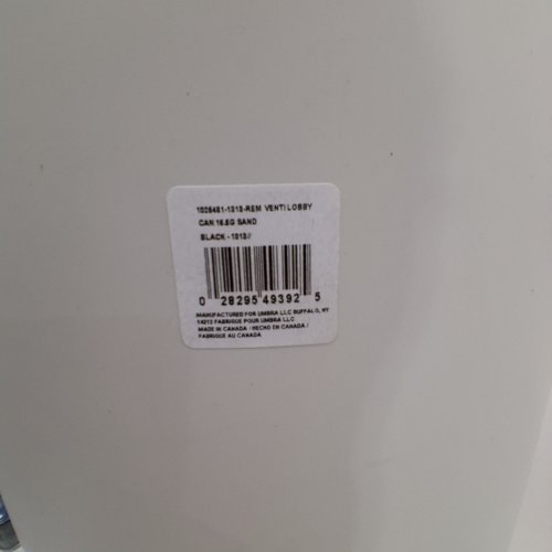 UMBRA VENTI SWING TOP KITCHEN TRASH CAN - LARGE 35" - 16.5 GAL/62 L - SAND image 2
