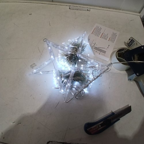 DECORATIVE LED STAR STRING LIGHTS, 317LED 16.4FT - WHITE image 2