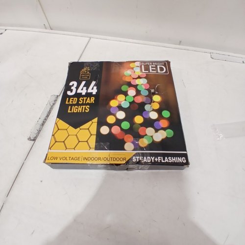 DECORATIVE LED STAR STRING LIGHTS, 317LED 16.4FT - WHITE image 4