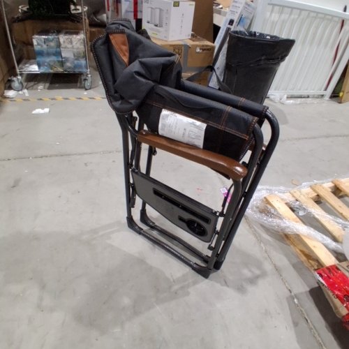 MAC SPORTS FOLDING DIRECTOR CAMPING CHAIR- UPTO 300LBS - GREY (MODEL: 1872256) image 4