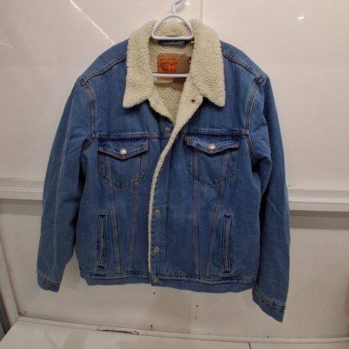 MEN'S LEVI'S TYPE III SHERPA TRUCKER JACKET - EXTRA LARGE - BLUE DENIM (STYLE: PC9-16365-0287) image 2