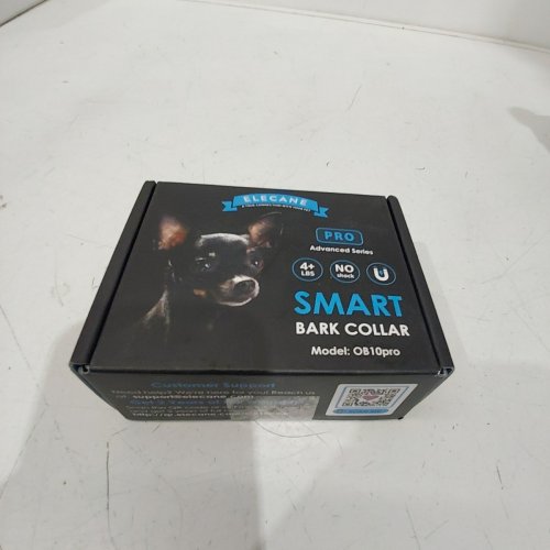 ELECANE PRO ADVANCED SERIES NO SHOCK DOG BARKING COLLAR - FITS DOGS 8LB-40LB - BLACK/WHITE/PINK - (MODEL: OB10 PRO) image 5