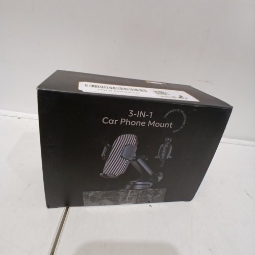GUWEZ 3-IN-1 UNIVERSAL CAR PHONE HOLDER MOUNT FOR WINDSHIELD, DASHBOARD, & VENT (MODEL: Q05-A01) image 6