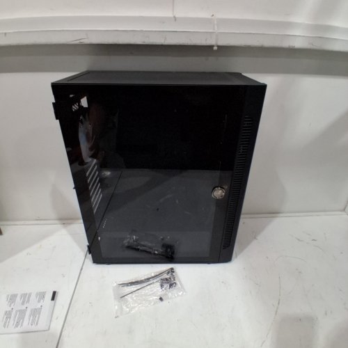 MUSETEX ATX PC CASE, 6 X 120 MM PWM ARGB FANS PRE-INSTALL, POLYGONAL MESH GAMING PC CASE, OPENING TEMPERED GLASS SIDE DOOR COMPUTER CASE, MID-TOWER CASE, USB 3.0 X 2 - BLACK- BLACK (MODEL: NN8) image 2