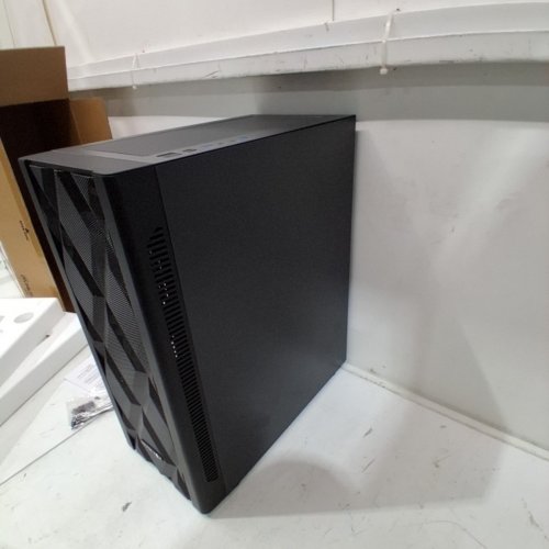 MUSETEX ATX PC CASE, 6 X 120 MM PWM ARGB FANS PRE-INSTALL, POLYGONAL MESH GAMING PC CASE, OPENING TEMPERED GLASS SIDE DOOR COMPUTER CASE, MID-TOWER CASE, USB 3.0 X 2 - BLACK- BLACK (MODEL: NN8) image 6