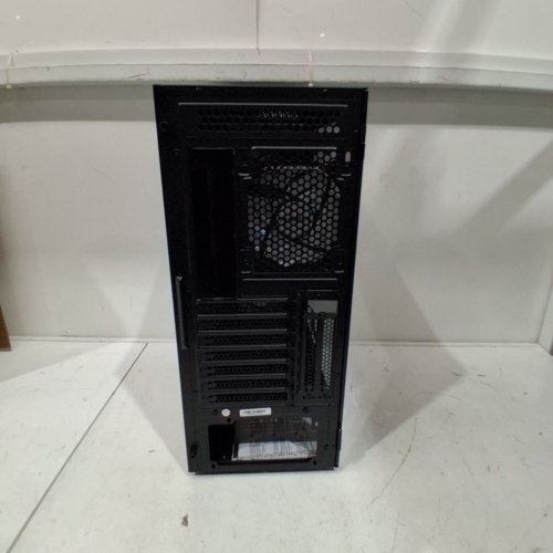 MUSETEX ATX PC CASE, 6 X 120 MM PWM ARGB FANS PRE-INSTALL, POLYGONAL MESH GAMING PC CASE, OPENING TEMPERED GLASS SIDE DOOR COMPUTER CASE, MID-TOWER CASE, USB 3.0 X 2 - BLACK- BLACK (MODEL: NN8) image 7