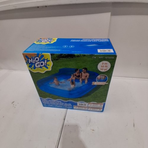 H2OGO! INFLATABLE OUTDOOR FAMILY LOUNGE POOL - BLUE (MODEL: 1872209) image 2