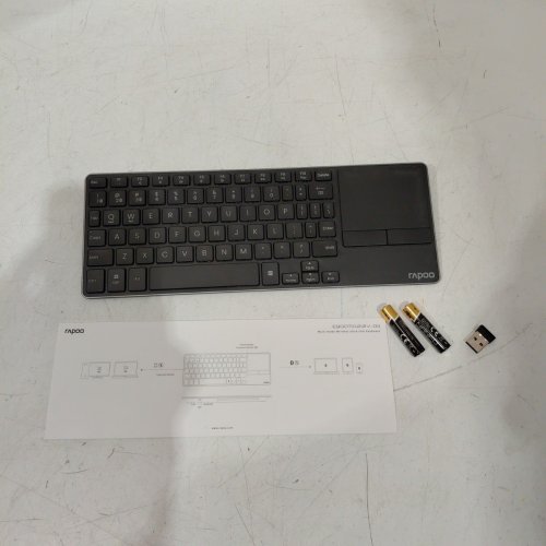 RAPOO MINI BLUETOOTH WIRELESS KEYBOARD WITH TOUCHPAD - GREY (MODEL: E900T) image 3