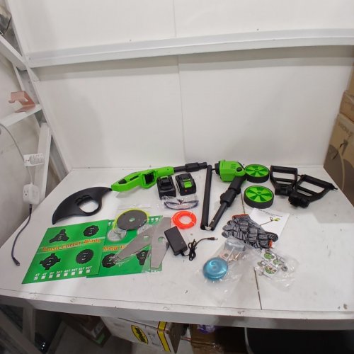 CORDLESS GRASS TRIMMER WITH ACCESSORIES- 21V - GREEN (MODEL: YY-GCJ00) image 3