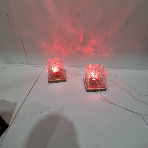 2PK GROWALLETER RECHARGEABLE OCEAN WAVE PROJECTOR LIGHT WITH 16 COLOR OPTIONS - TAN/BIEGE image 2