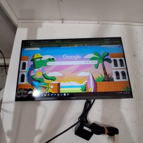 SAMSUNG ESSENTIAL MONITOR S3 FHD MONITOR WITH 100 HZ REFRESH RATE, IPS PANEL, 5 MS, GAME MODE, SUPER SLIM DESIGN, TILT ADJUSTMENT - 24" - BLACK (MODEL: S24D304GAN) image 2