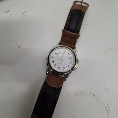 MENS GEORGE ANALOG QUARTZ WATCH -45 MM- BROWN / BLACK (MODEL: WCCMS15) image 2