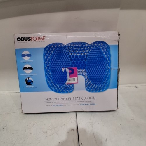 OBUSFORME HONEYCOMB GEL CUSHION - 18" X 14" X 2" - BLACK (MODEL: ST-HCG-BK) image 4