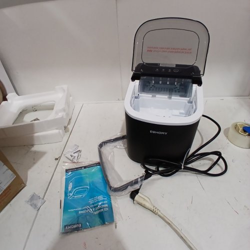 EUHOMY COUNTERTOP ICE MAKER - MAKES 26LBS/DAY - BLACK (MODEL: IM-06D) image 3