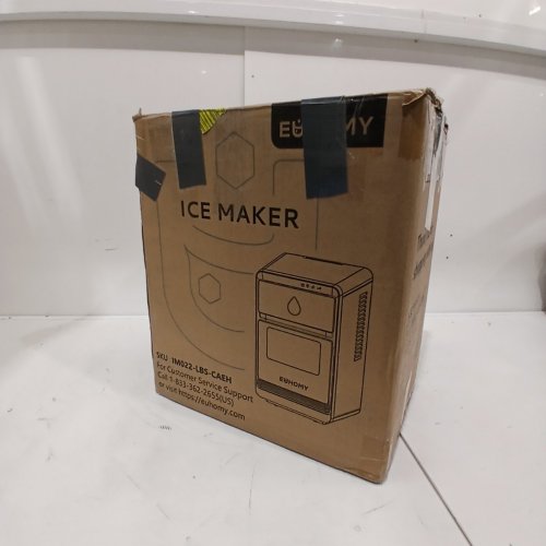 EUHOMY CRESCENT COUNTERTOP ICE MAKER WITH AUTO DEEP CLEANING - 28LBS/24H - BLACK (MODEL: ‎IM022-LBS) image 6