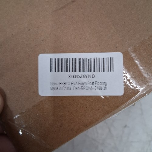 EVA FOAM BOAT FLOORING SHEET - 31" X 8FT - DARK BROWN/BLACK SEAM LINES image 2
