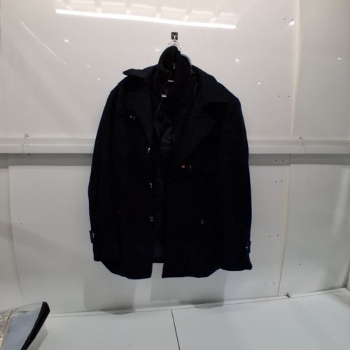 MEN'S HEAVY WINTER COAT - EXTRA LARGE - BLACK image 2