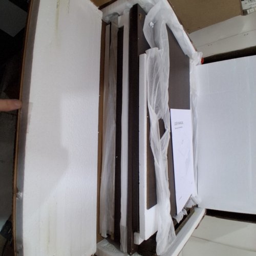 FLUTED NIGHTS TAND WITH DRAWER AND SHELF WITH CHARGING STATION - WALNUT (MODEL:DJVN000067) image 4