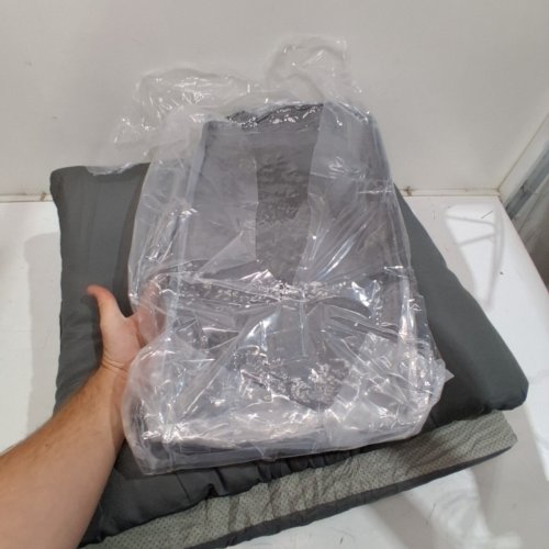 2PK OUTDOOR PATIO FURNITURE CUSHIONS - 24" X 24" - GRAY image 4