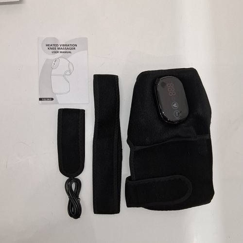 Edifolly CORDLESS ADJUSTABLE HEATED VIBRATION KNEE MASSAGER WITH Touch Controls, 3 Heat LEVELS, AND 3 Vibration MODES- 5000MAH - BLACK (MODEL:102363) image 2