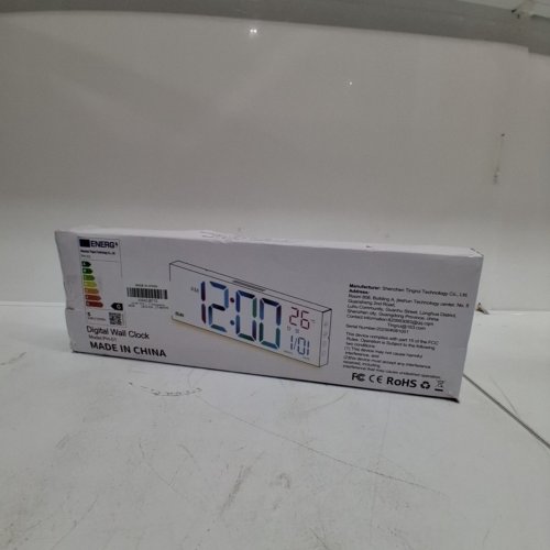 DIGITAL WALL CLOCK WITH DATE, TEMPERATURE, ALARM SETTINGS AND REMOTE - MULTICOLOR (MODEL: PH-01) image 5