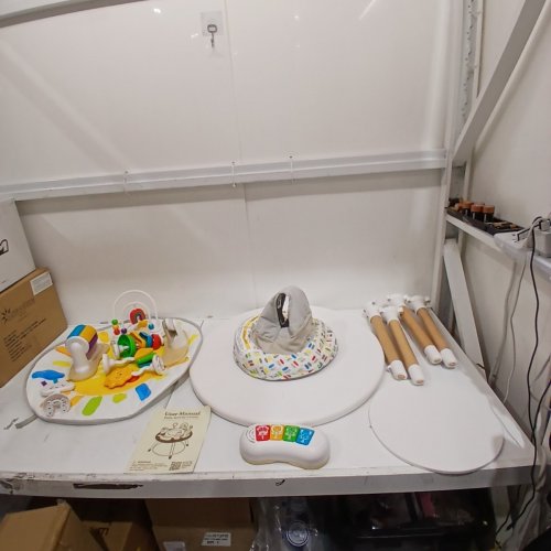 LITTLE ACORN 4-IN-1 BABY ACTIVITY CENTER WITH 8 INTERACTIVE TOYS - SUN/WHITE (MODEL: UK - ACT.TBL.1040) image 3