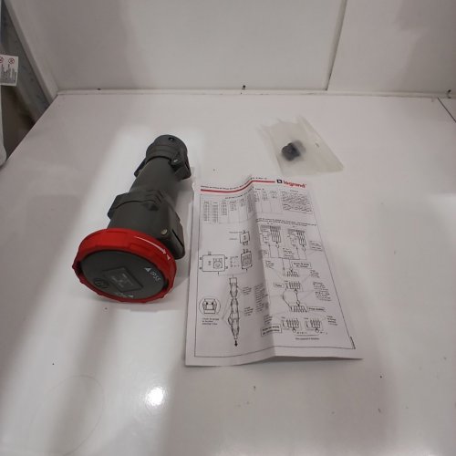LEGRAND HYPRA INDUSTRIAL SOCKET CONNECTOR MOUNT - 63A, 200/346 V, 240/415 V - RED / BLACK (ITEM: 594 88) image 3
