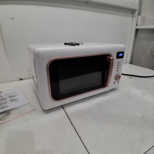 FRIGIDAIRE RETRO MICROWAVE OVEN - 0.7CU.FT, 700W - WHITE/GOLD (MODEL: EMW788-WHITERGLD) image 3