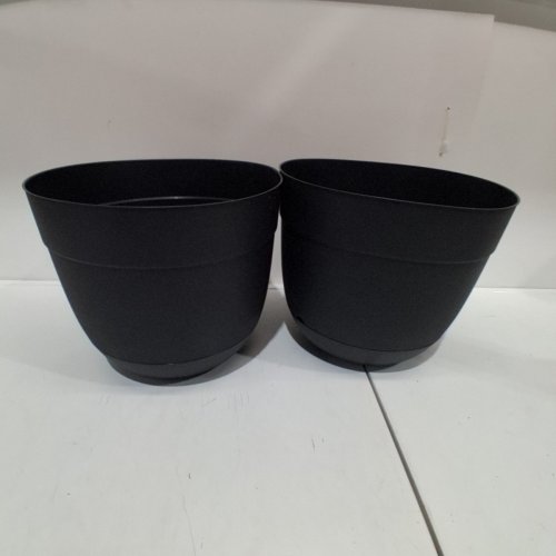 2 MULTY PLANTERS - 10" X 12.23" - BIRCH/ BLACK image 7