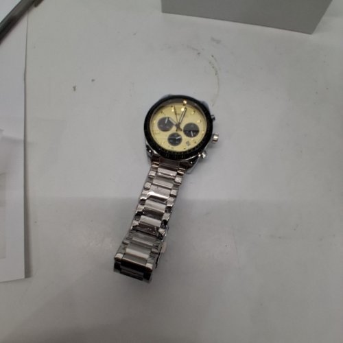 ADULTS SEIKO PROSPEX SPEEDTIMER SOLAR CHRONOGRAPH PANDA WATCH - 39 MM - BLACK / YELLOW (MODEL: SBDL085) image 5