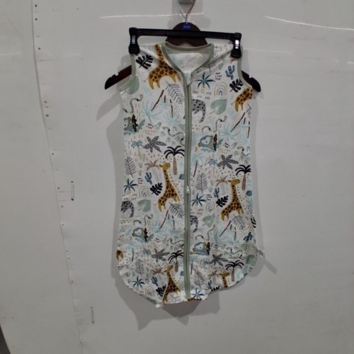 BABY'S COTTON SAFARI PRINT SLEEP SACK - 12-18 MONTHS - WHITE MULTICOLOR PRINT image 2