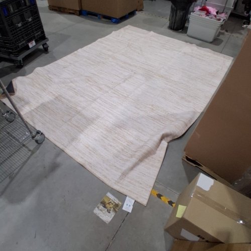 NAKAGISHI NEUTRAL MACHINE WASHABLE SOFT AREA RUG - 9FT X 12FT - BEIGE image 2
