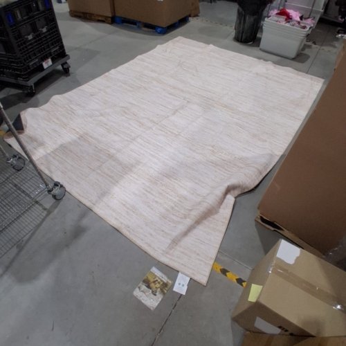 NAKAGISHI NEUTRAL MACHINE WASHABLE SOFT AREA RUG - 9FT X 12FT - BEIGE image 3