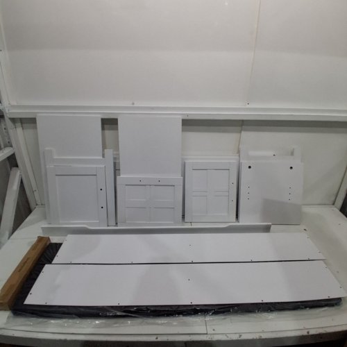 SHOE STORAGE BENCH WITH DOORS - 45" X 13" X 16" - WHITE image 2